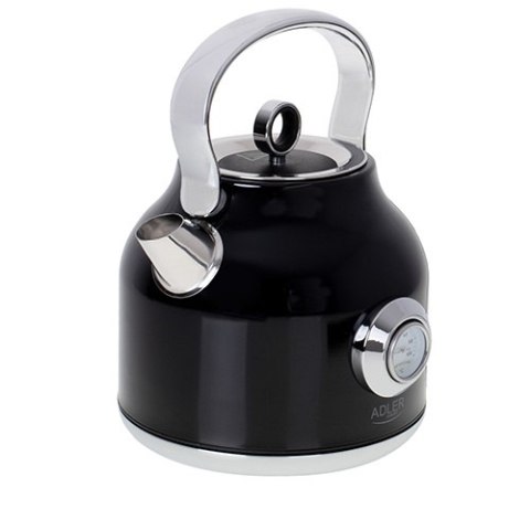 AD 1346 black Czajnik metalowy z termometrem 1,7l strix