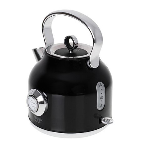 AD 1346 black Czajnik metalowy z termometrem 1,7l strix