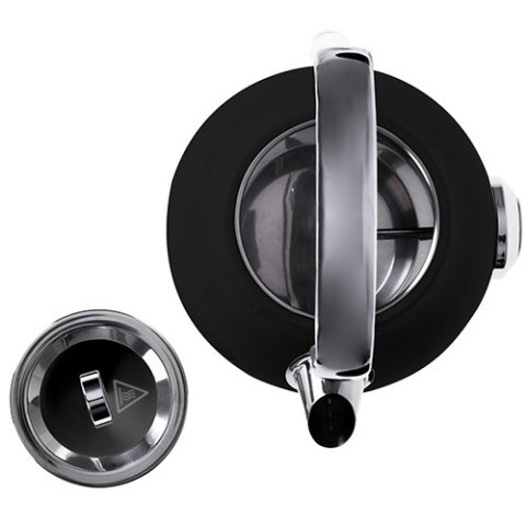 AD 1346 black Czajnik metalowy z termometrem 1,7l strix