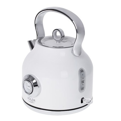 AD 1346 white Czajnik metalowy z termometrem 1,7l strix