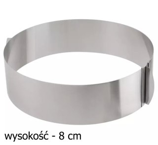 AG858 Regulowany rant do pieczenia 8cm