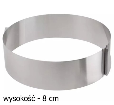 AG858 Regulowany rant do pieczenia 8cm