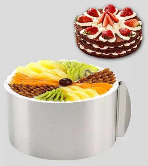 AG858 Regulowany rant do pieczenia 8cm