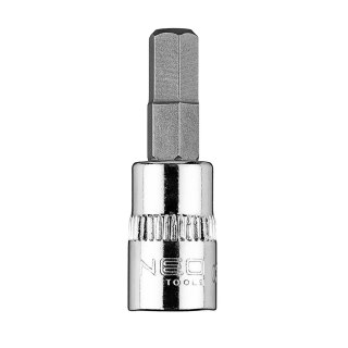 Końcówka sześciokątna H6 na nasadce 1/4", krótka, 37 mm