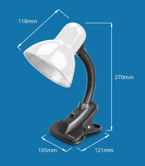 ELD106G Esperanza lampka biurkowa e27 procyon zielona