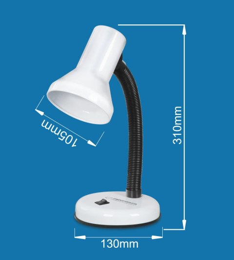 ELD108B Esperanza lampka biurkowa e27 altair niebieska
