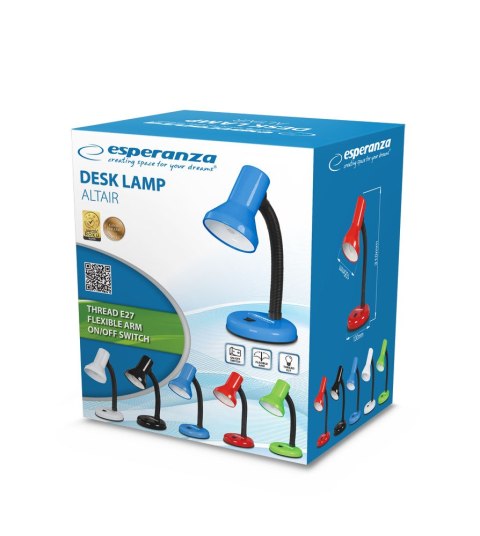 ELD108G Esperanza lampka biurkowa e27 altair zielona