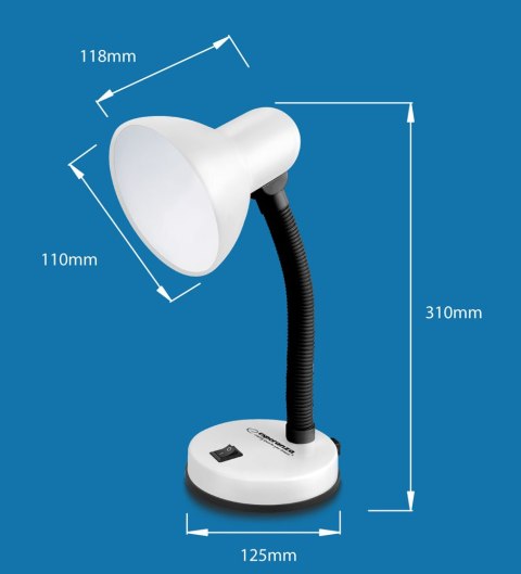 ELD109K Esperanza lampka biurkowa e27 vega czarna