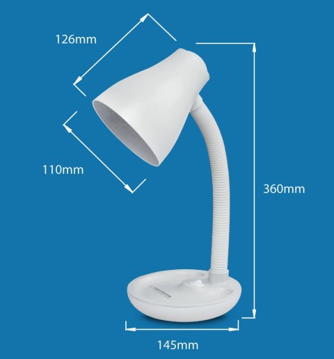 ELD114G Esperanza lampka biurkowa e27 atria zielona