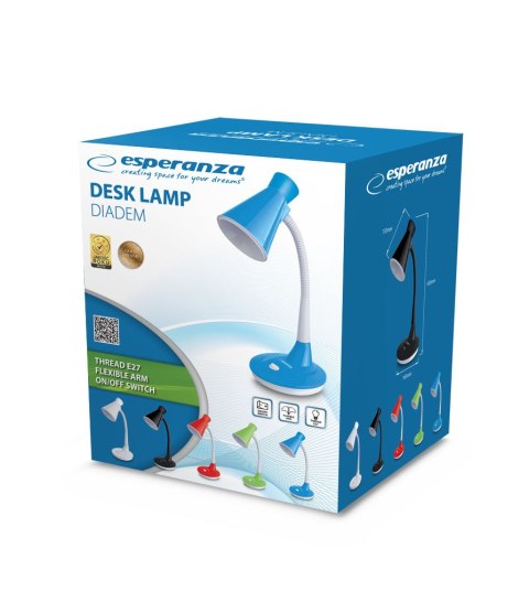 ELD115G Esperanza lampka biurkowa e27 didaem zielona