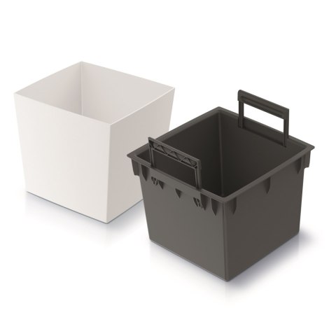 Doniczka URBI SQUARE LOW DURS300L - biały
