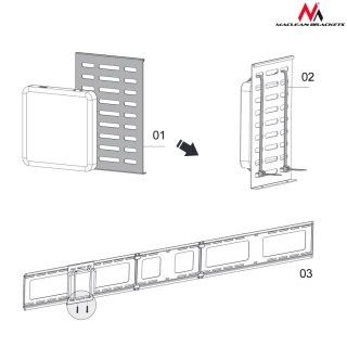 MC-802 57671 Uchwyt do mini CPU, Thin Client