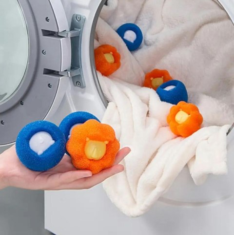 AG895A Gąbka do prania antykłaczki orange