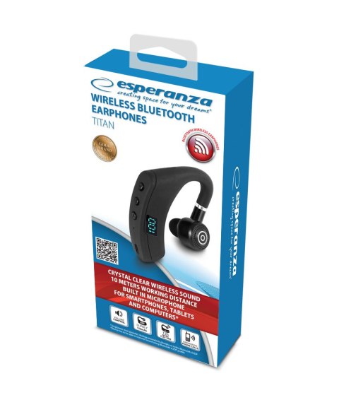 EH235K Esperanza słuchawka douszna bluetooth titan