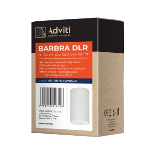 BARBRA DLR GU10 downlight max 7W, IP20, okrągły, biały, aluminium