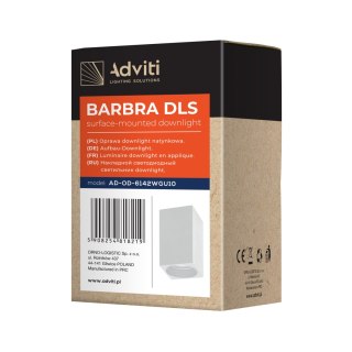 BARBRA DLS GU10 downlight max 7W, IP20, kwadrat, biały, aluminium