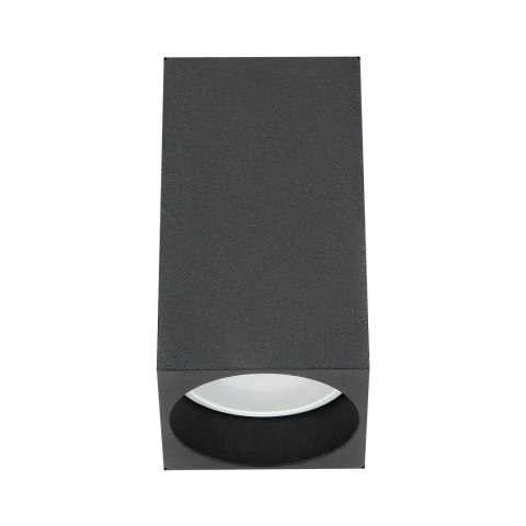 BARBRA DLS GU10 downlight max 7W, IP20, kwadrat, czarny, aluminium