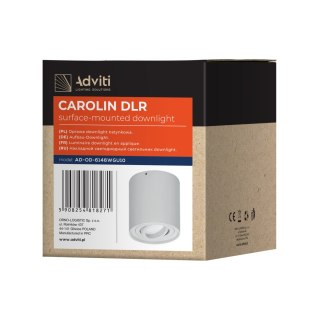 CAROLIN DLR GU10 downlight max 7W, IP20, okrągły, biały