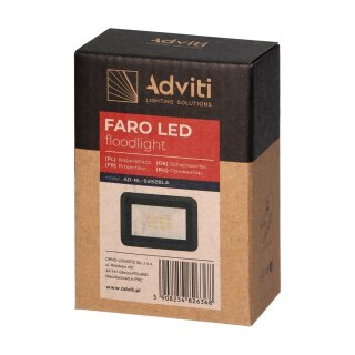 FARO LED naświetlacz 10W, 800lm, IP65, 4000K, aluminium + szkło