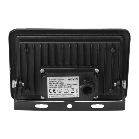 FARO LED naświetlacz 30W, 2400lm, IP65, 4000K, aluminium + szkło
