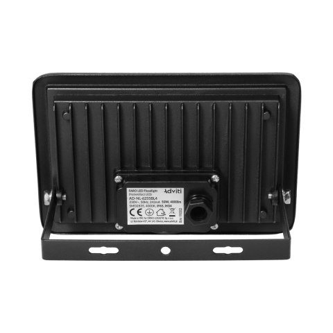 FARO LED naświetlacz 50W, 4000lm, IP65, 4000K, aluminium + szkło