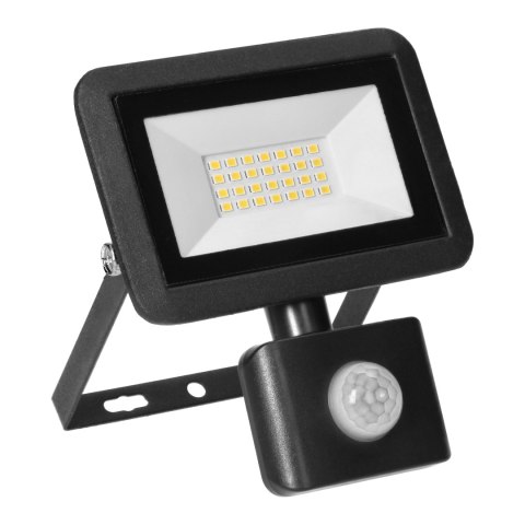 FARO S LED naświetlacz z PIR 20W, 1600lm, IP44, 4000K, aluminium + szkło
