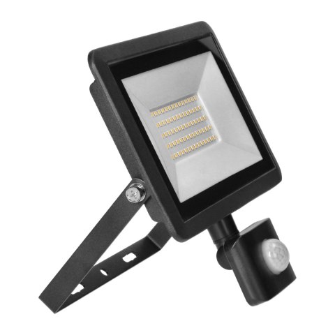 FARO S LED naświetlacz z PIR 50W, 4000lm, IP44, 4000K, aluminium + szkło