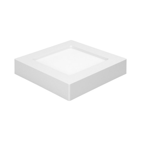 LETI LED 12W, oprawa typu downlight, natynkowa, kwadratowa, 800lm, 3000K, biała, wbudowany zasilacz LED