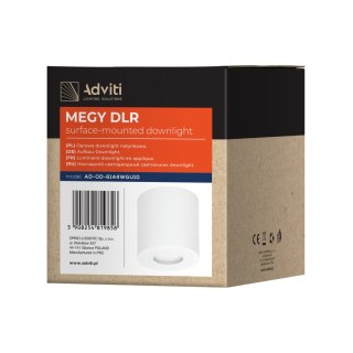 MEGY DLR GU10 downlight max 7W, IP54, okrągły, biały, aluminium