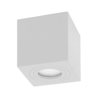 MEGY DLS GU10 downlight max 7W, IP54, kwadrat, biały, aluminium