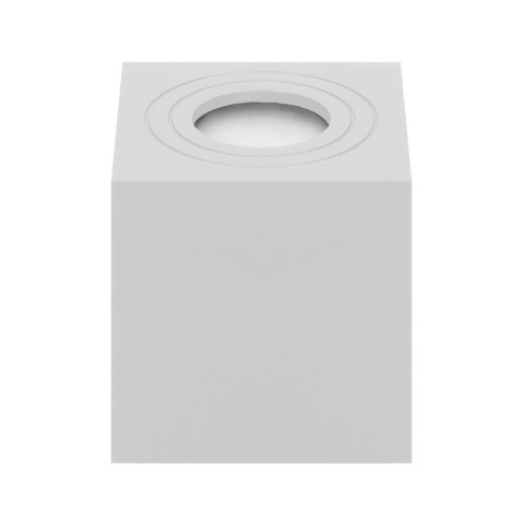 MEGY DLS GU10 downlight max 7W, IP54, kwadrat, biały, aluminium
