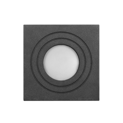 MEGY DLS GU10 downlight max 7W, IP54, kwadrat, czarny, aluminium