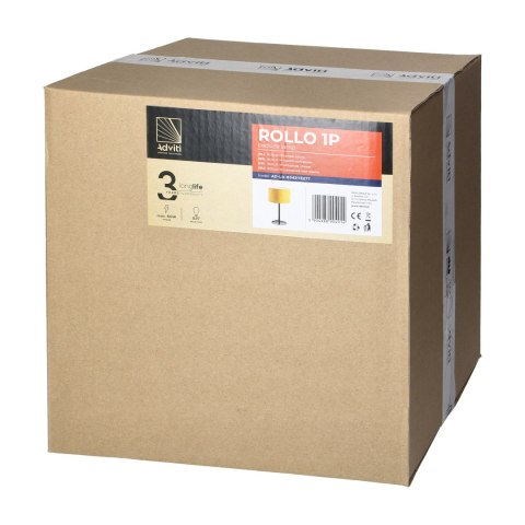 ROLLO lampa nocna, moc max. 1x15W, musztardowa