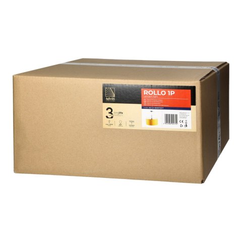 ROLLO lampa wisząca, moc max. 1x15W, musztardowa