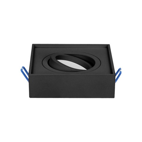 SORMUS S ramka dekoracyjna oprawy punktowej, MR16/GU10 max 50W, regulowana, kwadrat, czarna