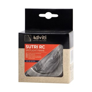 SUTRI RC ramka dekoracyjna oprawy punktowej, MR16/GU10 max 7W, okrągła, stała, satyna