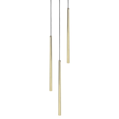 TABUNG 3P, lampa wisząca, G9 max.6W, złota