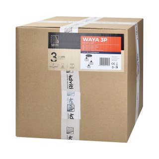 WAYA lampa wisząca, moc max. 3x60W, E27, czarna