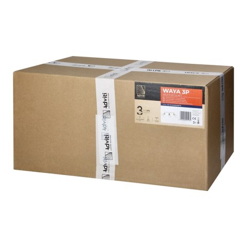 WAYA oprawa ścienno-sufitowa, moc max. 3x60W, E27, biała, listwa