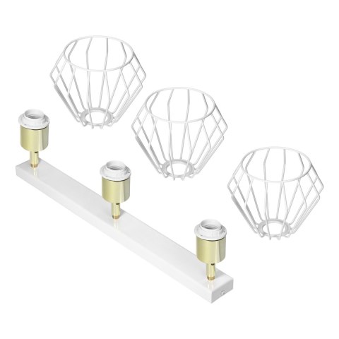 WAYA oprawa ścienno-sufitowa, moc max. 3x60W, E27, biała, listwa