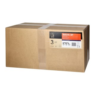 WAYA oprawa ścienno-sufitowa, moc max. 3x60W, E27, czarna, listwa