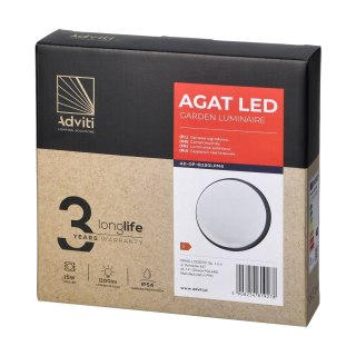 AGAT LED 15W, oprawa ogrodowa, 1100lm, IP54, 4000K, szara