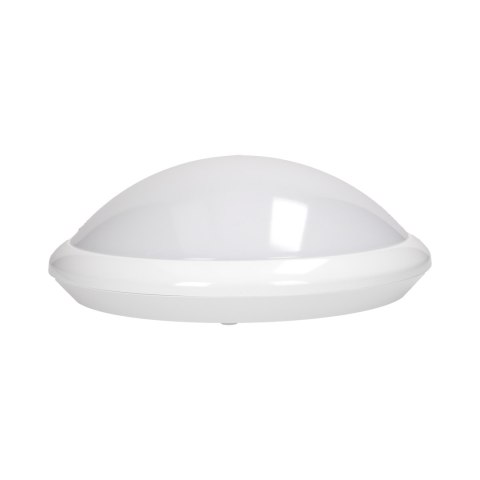 BREVA, plafon oświetleniowy z mikrofalowym czujnikiem ruchu, 60W, E27, IP44, poliwęglan mleczny