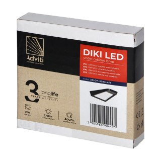 DIKI lampka podszafkowa LED, 2W, 170lm, 4000K, czarna