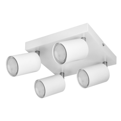 DOA SP4, oprawa ścienno-sufitowa, GU10 max. 4x50W, IP20, biała, kwadrat