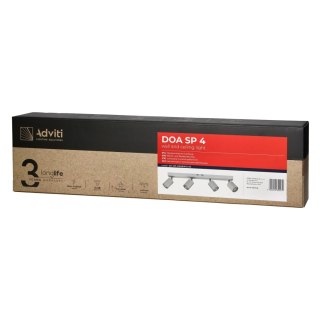 DOA oprawa ścienno-sufitowa, moc max. 4x50W, GU10, IP20, biała