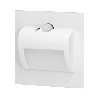 DRACO LED NEW 1,5W, oprawa schodowa podtynkowa, 12VDC, 30lm, 6000K, biała, czujnik ruchu i zmierzchu