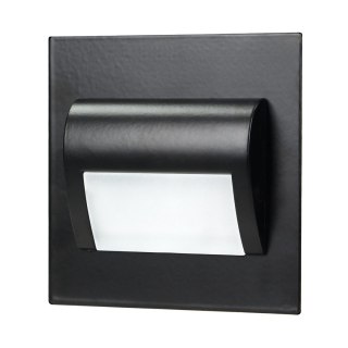 DRACO LED NEW 1,5W, oprawa schodowa podtynkowa, 12VDC, 30lm, 6000K, czarny, innowacyjny sposób montażu