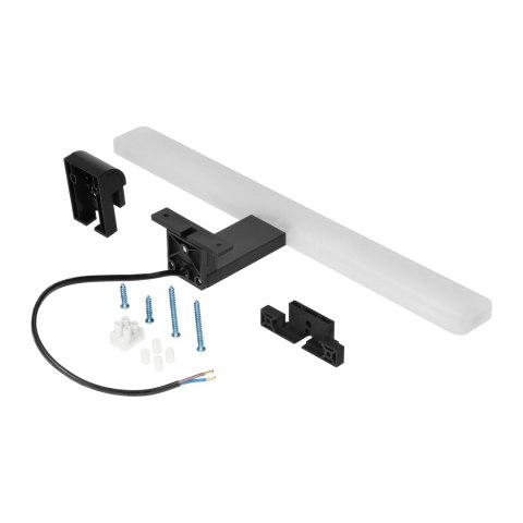 ESPELLO LED 6W, lampa nad lustro, 510lm, 4000K, dł. 40 cm, aluminium+akryl, czarna