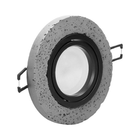 HALISI RM ramka dekoracyjna oprawy punktowej, okrągła, ruchoma, czarna, MR16/GU10 max 50W